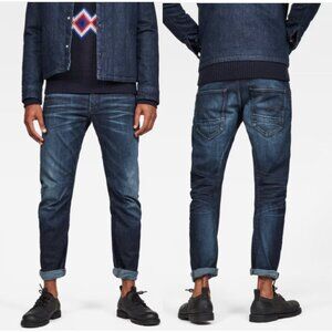G star Arc 3D Slim Dark Blue Washed Jeans size 32 Mens Classic Slim Fit